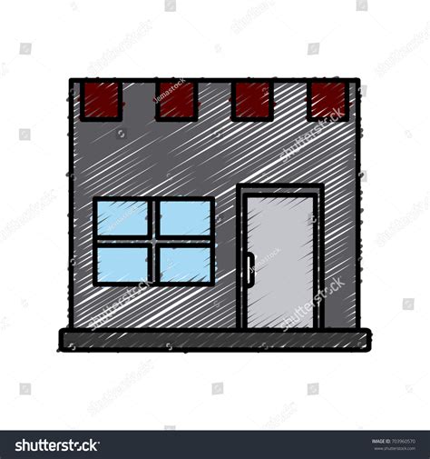 Front View of a Shop Vector 的图像结果