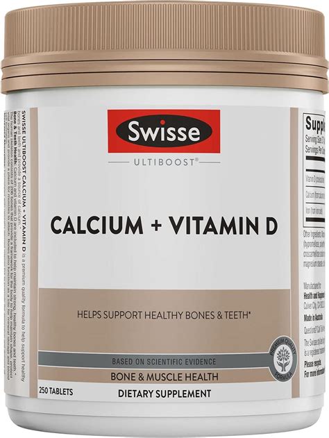 Swisse Calcium with Vitamin D | Calcium Citrate | Ubuy India