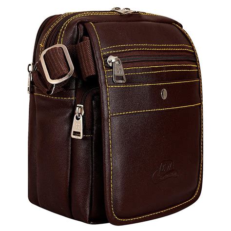 Leather World Unisex Casual Leatherette Sling Crossbody Bag ...