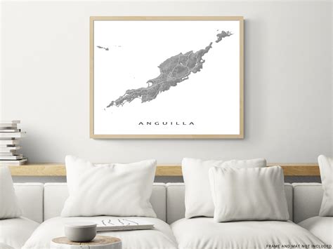 Anguilla On A Map Of The Caribbean