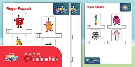 Numberblocks: Finger Puppets (teacher made) - Twinkl