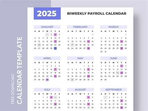 2025 Biweekly Payroll Calendar Template Download and Tips