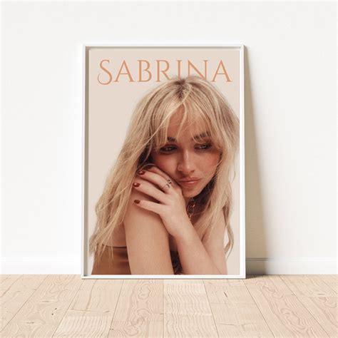 Sabrina Carpenter Poster, Pop Music Wall Art, Minimal Wall Art ...