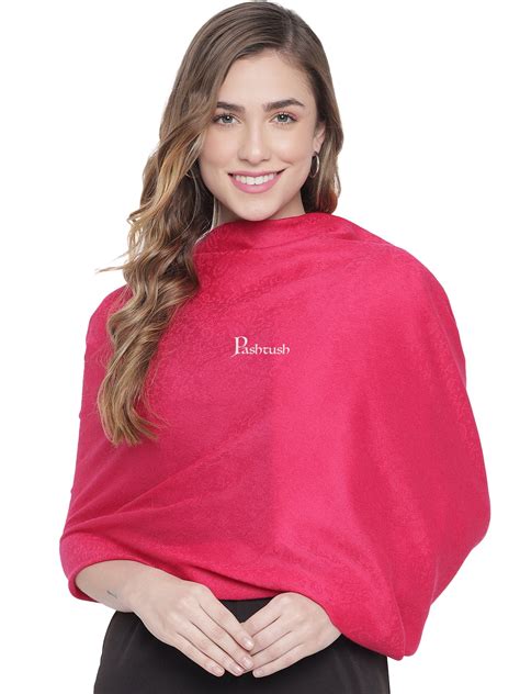 Pashtush His And Her Gift Set Of Reversible Self Design Stoles With Pr ...