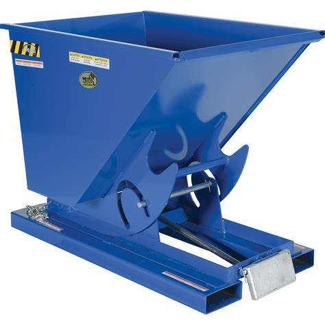Vestil Self-Dumping Steel Hopper with Bumper Release — 1/2 Cu. Yd ...