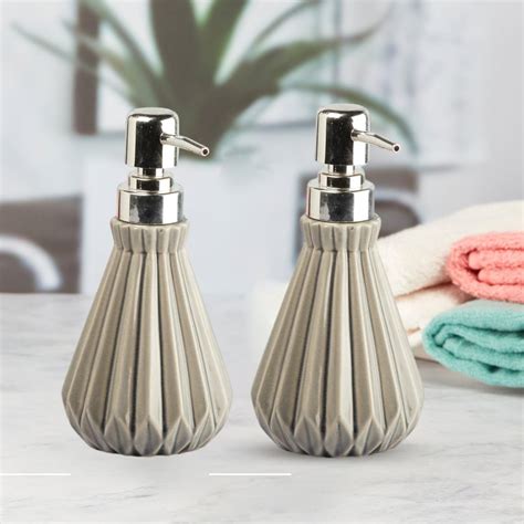 Kookee Ceramic Soap Dispenser for Bathroom handwash, refillable Pump ...