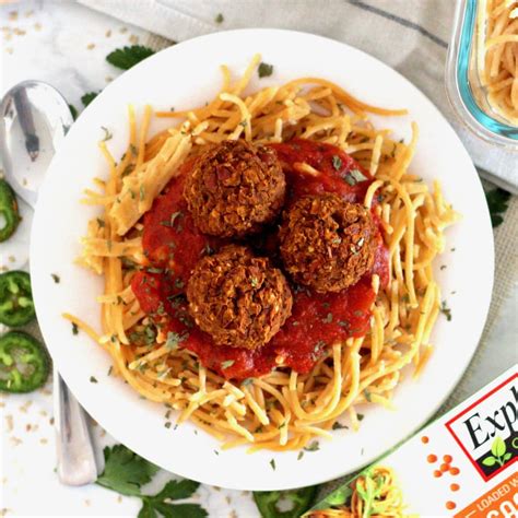 Vegan Spaghetti and Meatballs (Gluten-Free + Low-Fat + Oil-Free)