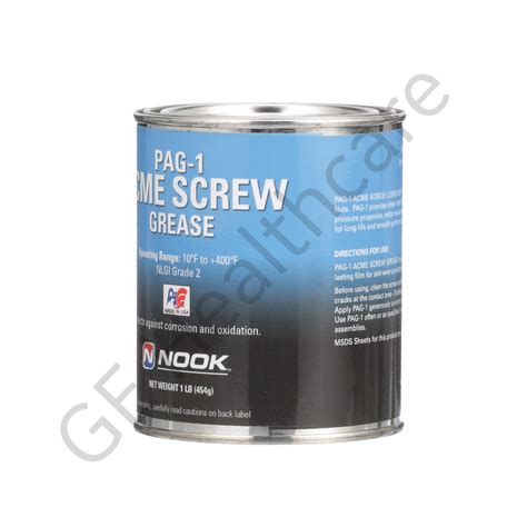 Screw Lubricant 1lb Can, PET/CT | GE HealthCare Service Shop India