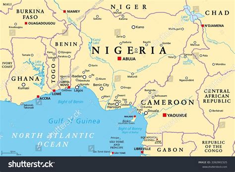 Africa Niger River Map