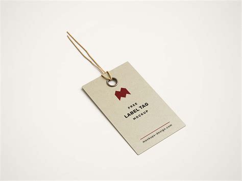 Free Label Tag Mockup (PSD)