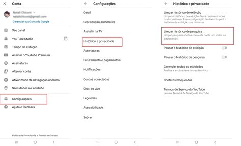 YouTube para Android: como limpar seu histórico de pesquisa - CCM