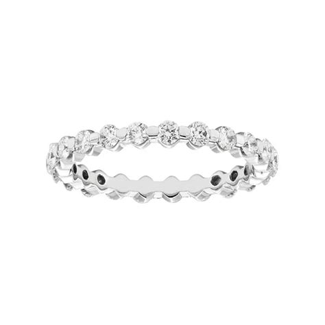 1 Carat T.W. IGI Certified Diamond 14k White Gold Eternity Ring
