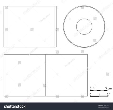 Blank Cd Dvd Cover Template Stock Vector (Royalty Free) 18065287