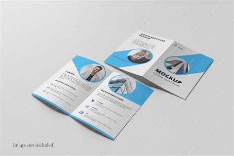 Premium PSD | Bifold brochure mockup