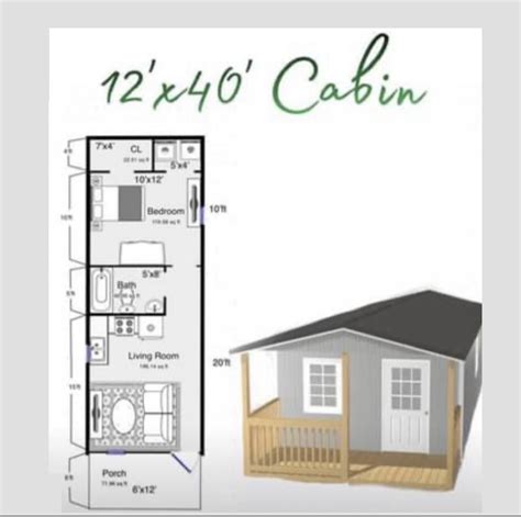 12 X 40 House Plans