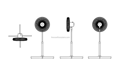 Image result for Desk Fan AutoCAD Exploded-View