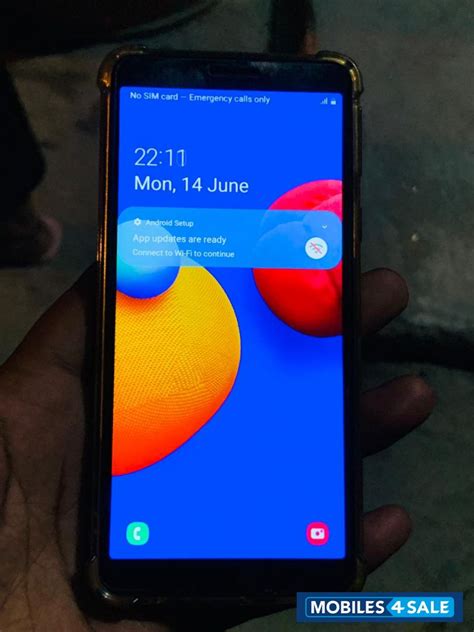 Used 2020 Samsung M01 Core 2gb 32gb for sale in New Delhi. Black colour ...
