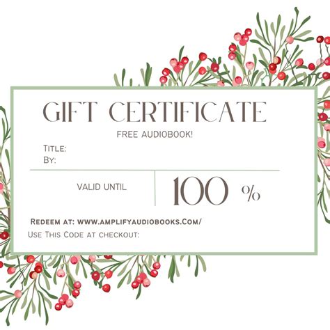 Gift Certificate | Sullivan | Pro Audio Voices & AMPlify Audiobooks
