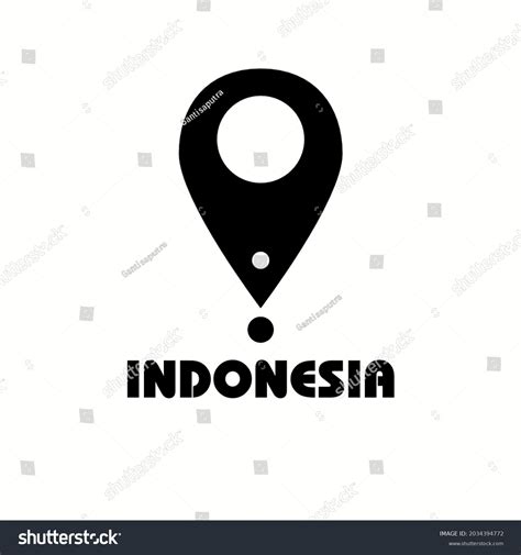 This Map Illustration Showing Location Indonesia Stock Illustration 2034394772 | Shutterstock