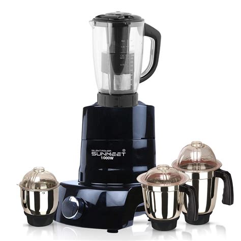 Buy SILENTPOWERSUNMEET 1000W Mixer Grinder 4 Jar (Black) Online at Low ...