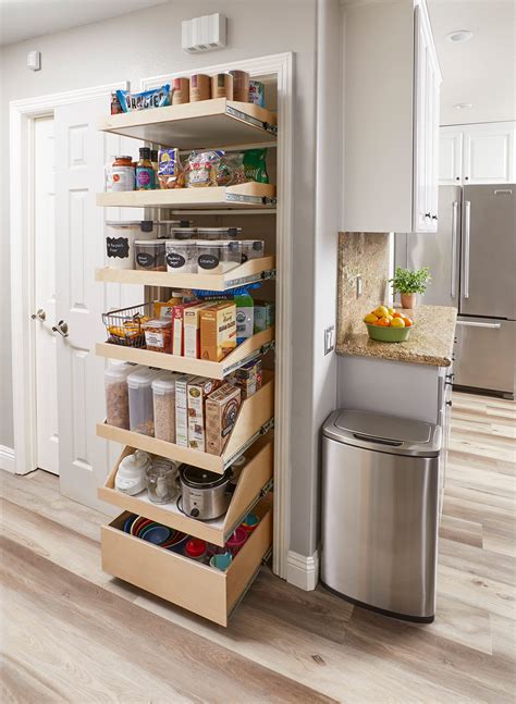 Oak Pull Out Pantry
