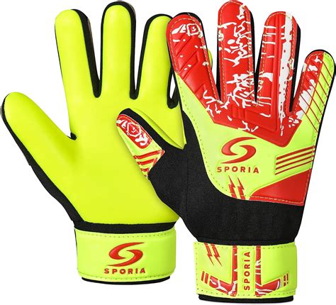 SPORIA Soccer Goalie Gloves Youth Goalie Gloves with Double Wrist ...