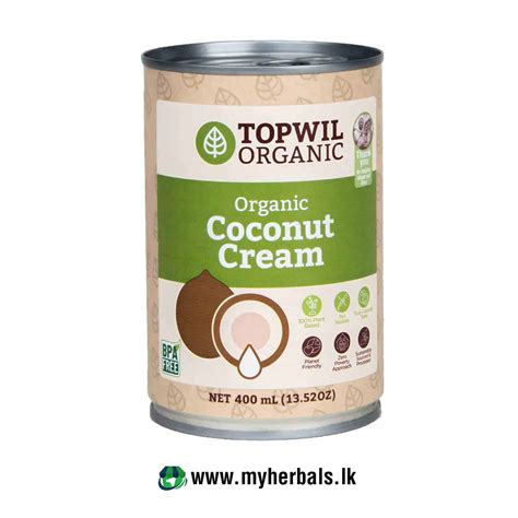 Organic Coconut Cream-400ml - MyHerbals.lk