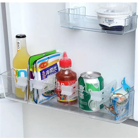 Buy 4 Pcs Fridge Organizer Adjustable Shelf Divider - 99Wholesale ...