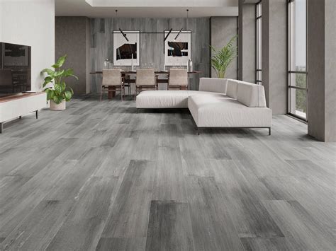 Gray Wood Tile Floor Living Room | Floor Roma
