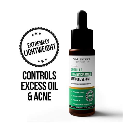 Centella & 10% Niacinamide Ampoule Serum - 30ml – Dr Sheth's