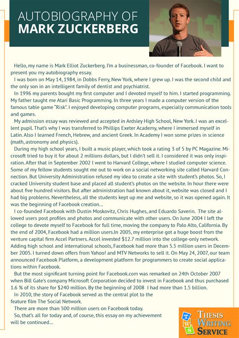 Image result for Autobiography Examples