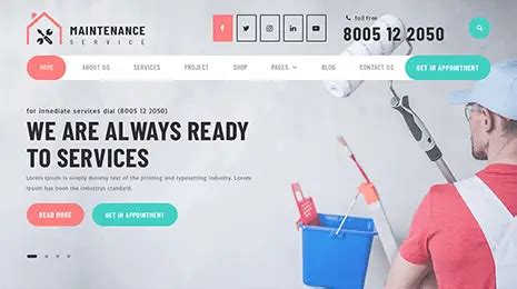 WordPress Maintenance Service Theme for IT and other Services