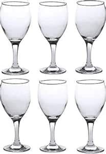 Buy AARC Transparent Wine Glasses with Stem Base for Drinking Wine ...