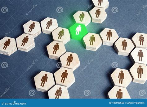Green Human Figure is a Connecting Element of a Network of People. a Key Essential Element of ...
