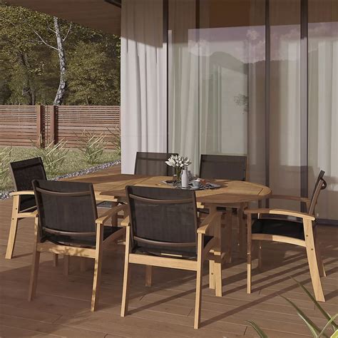Amazonia Lexington 7-Piece Teak Outdoor Patio Dining Set | BJ's ...