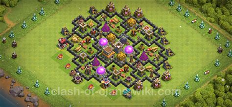Farming Base TH8 with Link, Hybrid - Clash of Clans 2023 - Town Hall ...