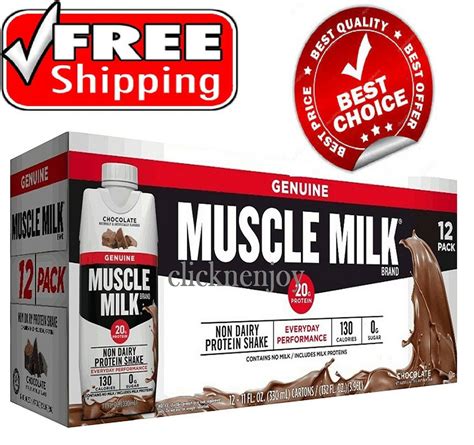 Buy Muscle Milk Genuine Non-Dairy Protein Shake, Chocolate 11 fl. oz ...
