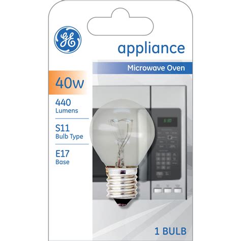 GE Incandescent Light Bulb, 40 watts, Soft White, S11 Appliance Bulb ...