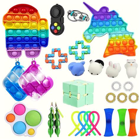 Fidget Toys Sensory Fidget Toys Set, Cheap Fidget Pack with Simple ...