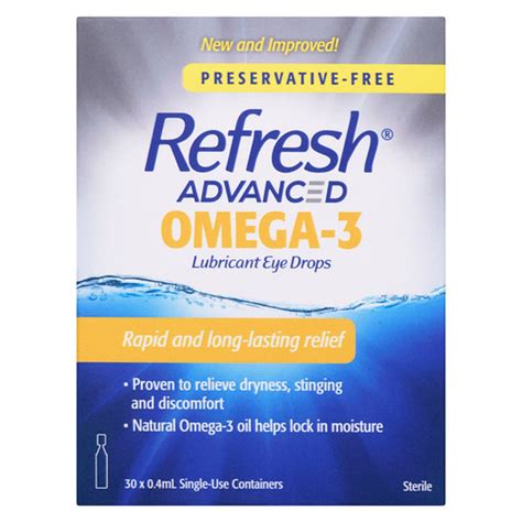 Refresh Advanced Omega-3 Lubricant Eye Drops 30 x 0.4 ml - Voilà Online ...