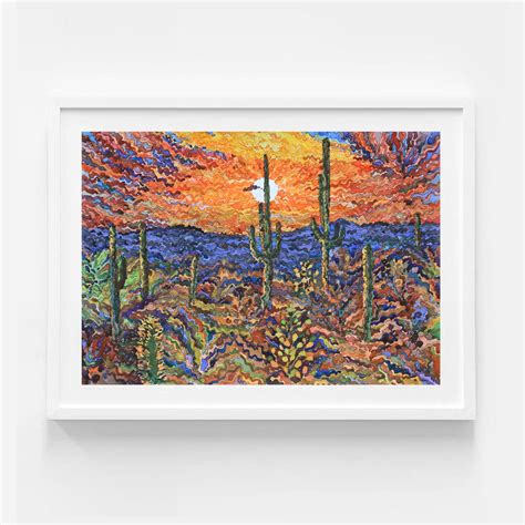 Saguaro National Park, watercolor on paper, 14 x 20 inches, 2023 year ...