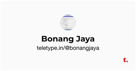 Bonang Jaya — Teletype