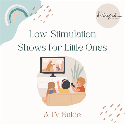 TV Guide for Low Stimulation Toddlers and Kids TV Shows: Printable ...