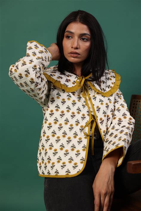 Cleo Jacket Marigold – taru jaipur