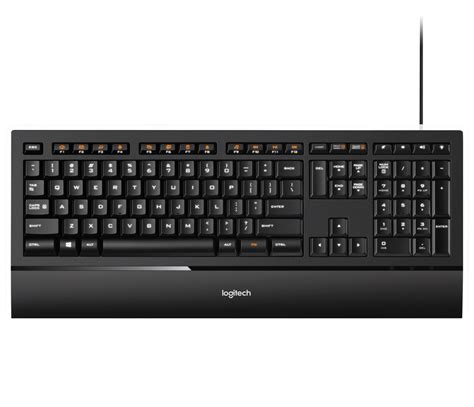 Logitech Illuminated k740 keyboard USB QWERTY English Black