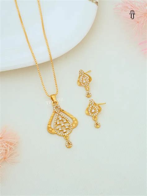 Trendz Jewellery Unique Pendant Designs For Women | Ruby Stone & AD ...