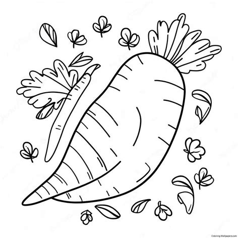 Carrot Coloring Page (4410-3507)