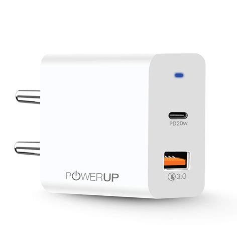 Powerup stay charged 20W Dual Port USB Wall Charge Adapter for ...