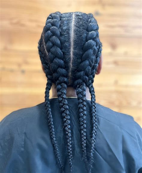 Two Cornrow Braids