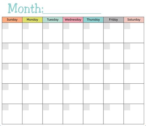 Example of Calendar 的图像结果